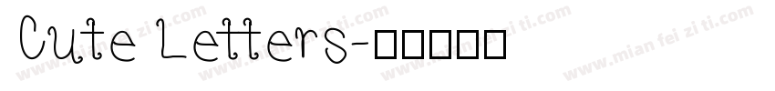 Cute Letters字体转换